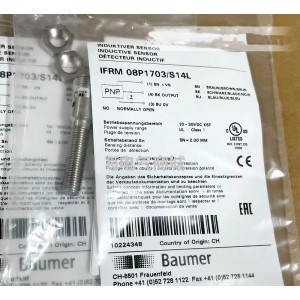 Baumer IFRM 08P1703/S14L Inductive Proximity Switch - Original New